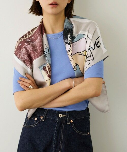 ROPE' / ロペ バンダナ・スカーフ | ロートレックシルクスカーフ/Lサイズ | 詳細11