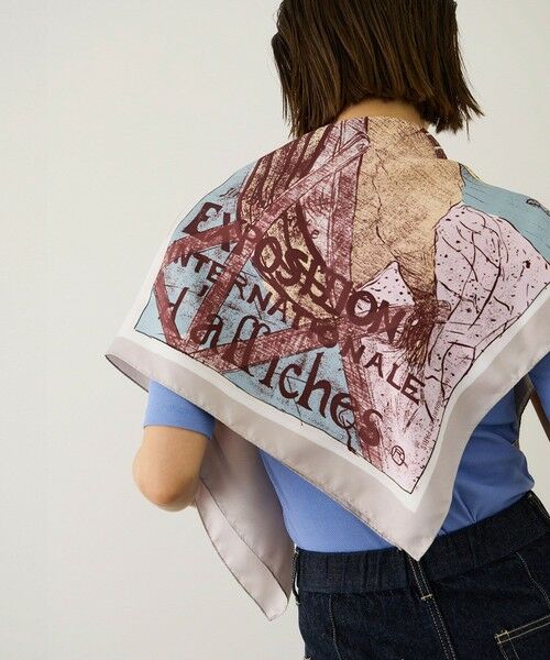 ROPE' / ロペ バンダナ・スカーフ | ロートレックシルクスカーフ/Lサイズ | 詳細9