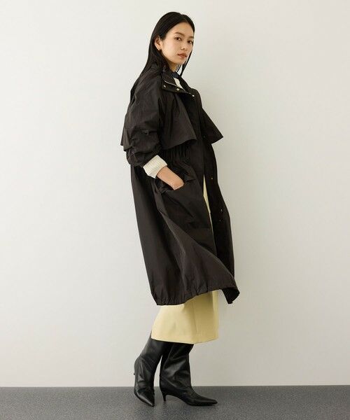 ROPE' / ロペ その他アウター | 【撥水】タフタフーデッドドロストロング丈コート | 詳細5