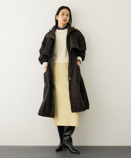 ROPE' / ロペ その他アウター | 【撥水】タフタフーデッドドロストロング丈コート | 詳細6