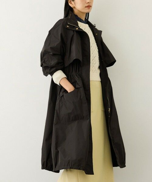 ROPE' / ロペ その他アウター | 【撥水】タフタフーデッドドロストロング丈コート | 詳細7
