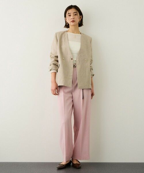 ROPE' / ロペ その他パンツ | ノンミュールジングウール ストレートワイドパンツ/セットアップ対応 | 詳細19