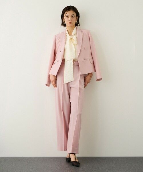 ROPE' / ロペ その他パンツ | ノンミュールジングウール ストレートワイドパンツ/セットアップ対応 | 詳細4