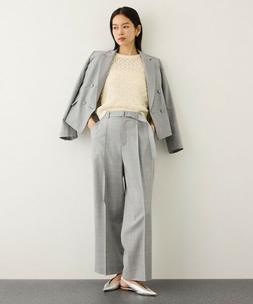 ROPE' / ロペ その他パンツ | ノンミュールジングウール ストレートワイドパンツ/セットアップ対応 | 詳細7