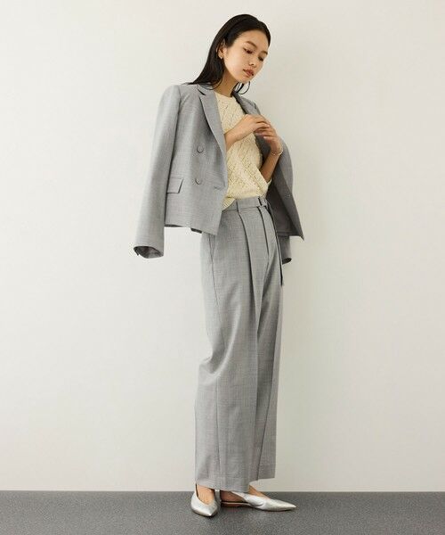 ROPE' / ロペ その他パンツ | ノンミュールジングウール ストレートワイドパンツ/セットアップ対応 | 詳細8