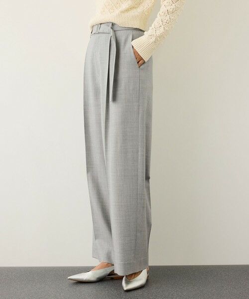 ROPE' / ロペ その他パンツ | ノンミュールジングウール ストレートワイドパンツ/セットアップ対応 | 詳細9