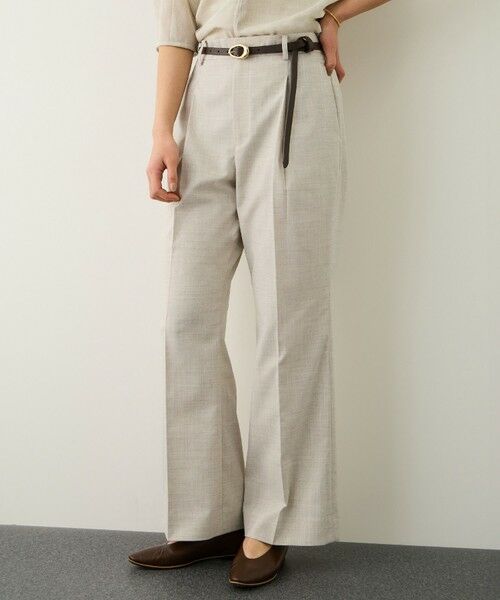 ROPE' / ロペ その他パンツ | リネンライクセミフレアパンツ/イージーケア・セットアップ対応 | 詳細1
