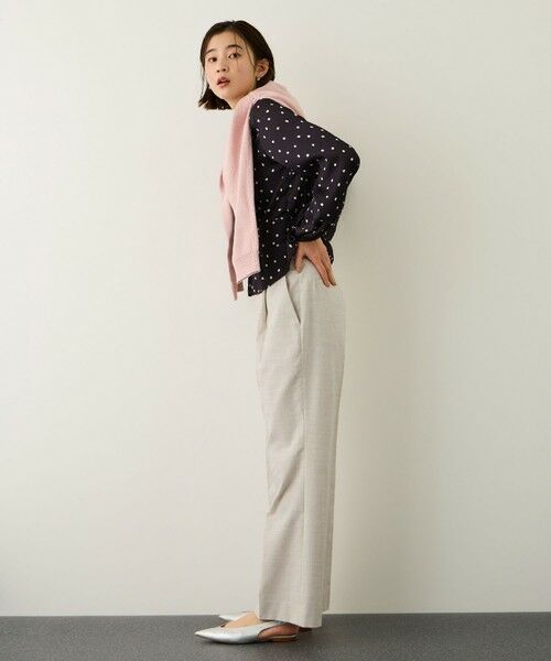 ROPE' / ロペ その他パンツ | リネンライクセミフレアパンツ/イージーケア・セットアップ対応 | 詳細4