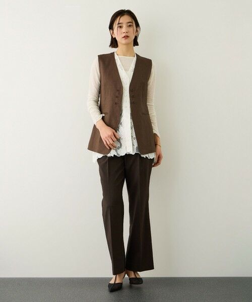 ROPE' / ロペ その他パンツ | リネンライクセミフレアパンツ/イージーケア・セットアップ対応 | 詳細9