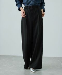 ROPE' / ロペ スラックス・ドレスパンツ | トリアセツイル ワンタックイージーワイドパンツ(デニムライク)/イージーケア・セットアップ対応