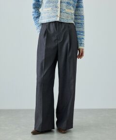 ROPE' / ロペ スラックス・ドレスパンツ | トリアセツイル ワンタックイージーワイドパンツ(デニムライク)/イージーケア・セットアップ対応