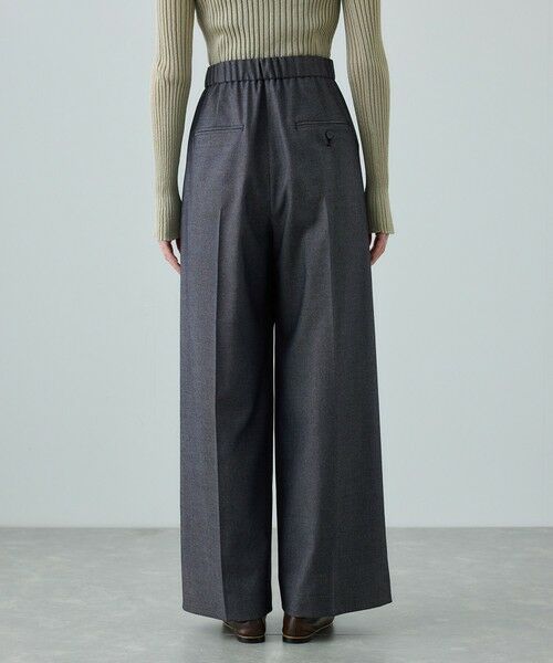 ROPE' / ロペ スラックス・ドレスパンツ | トリアセツイル ワンタックイージーワイドパンツ(デニムライク)/イージーケア・セットアップ対応 | 詳細12