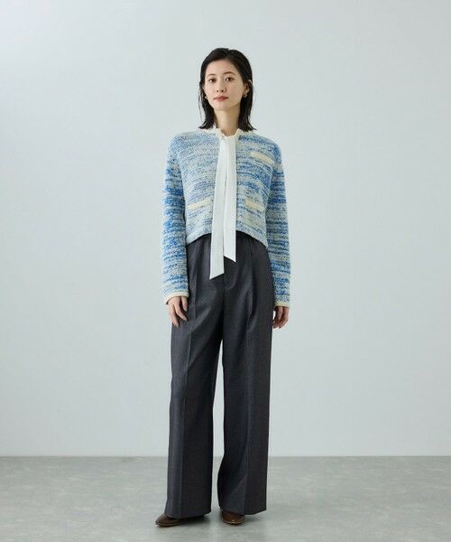 ROPE' / ロペ スラックス・ドレスパンツ | トリアセツイル ワンタックイージーワイドパンツ(デニムライク)/イージーケア・セットアップ対応 | 詳細6