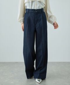 ROPE' / ロペ デニムパンツ | テンセルデニムストレートワイドパンツ/イージーケア・セットアップ対応