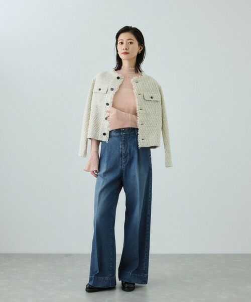 ROPE' / ロペ デニムパンツ | テンセルデニムストレートワイドパンツ/イージーケア・セットアップ対応 | 詳細11