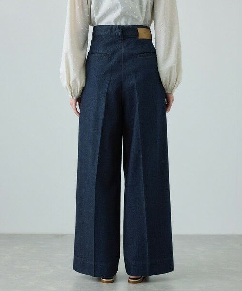 ROPE' / ロペ デニムパンツ | テンセルデニムストレートワイドパンツ/イージーケア・セットアップ対応 | 詳細14