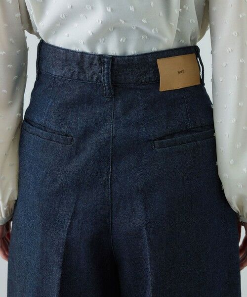 ROPE' / ロペ デニムパンツ | テンセルデニムストレートワイドパンツ/イージーケア・セットアップ対応 | 詳細15