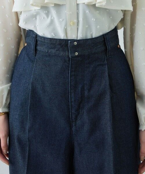 ROPE' / ロペ デニムパンツ | テンセルデニムストレートワイドパンツ/イージーケア・セットアップ対応 | 詳細16