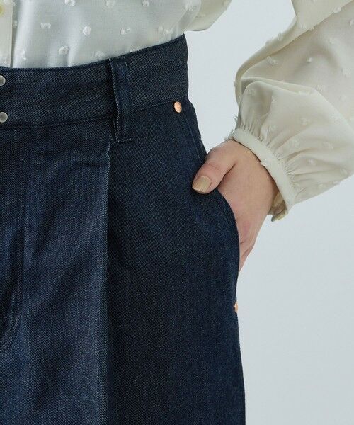 ROPE' / ロペ デニムパンツ | テンセルデニムストレートワイドパンツ/イージーケア・セットアップ対応 | 詳細17