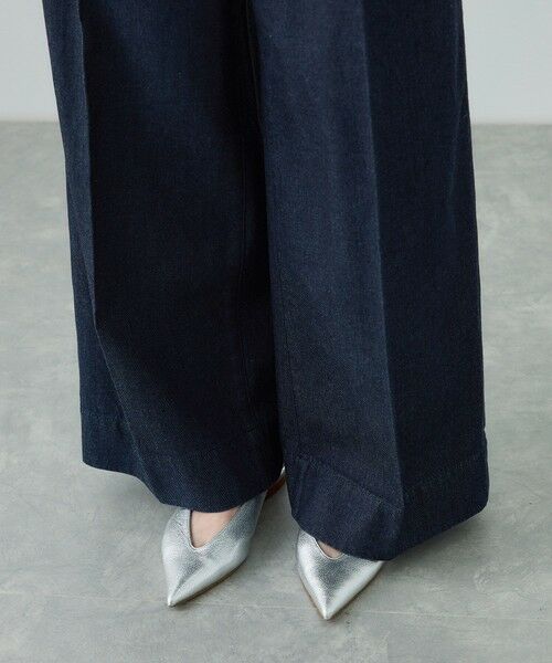 ROPE' / ロペ デニムパンツ | テンセルデニムストレートワイドパンツ/イージーケア・セットアップ対応 | 詳細18