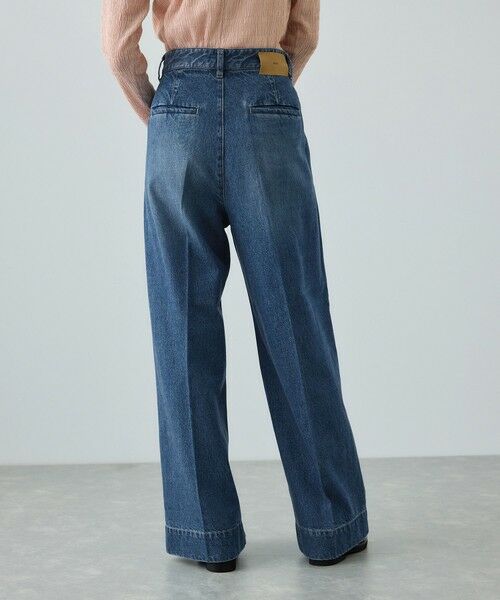 ROPE' / ロペ デニムパンツ | テンセルデニムストレートワイドパンツ/イージーケア・セットアップ対応 | 詳細4