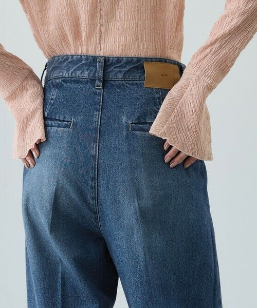 ROPE' / ロペ デニムパンツ | テンセルデニムストレートワイドパンツ/イージーケア・セットアップ対応 | 詳細5