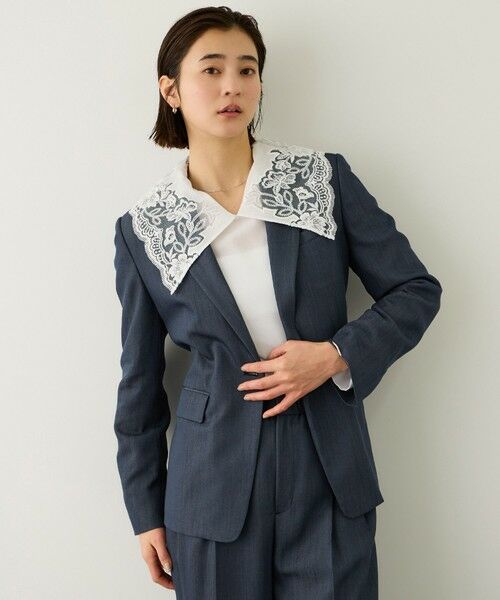 ROPE' / ロペ テーラードジャケット | ウエストシェイプ ベルテッドシングルジャケット/セットアップ対応 | 詳細10