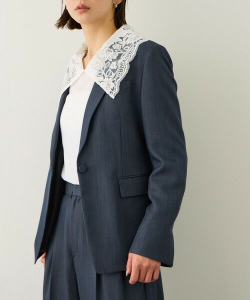 ROPE' / ロペ テーラードジャケット | ウエストシェイプ ベルテッドシングルジャケット/セットアップ対応 | 詳細6
