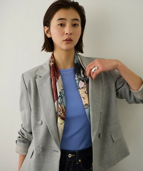 ROPE' / ロペ テーラードジャケット | ノンミュールジングウール テーラードジャケット/セットアップ対応（ライトグレー(08)）