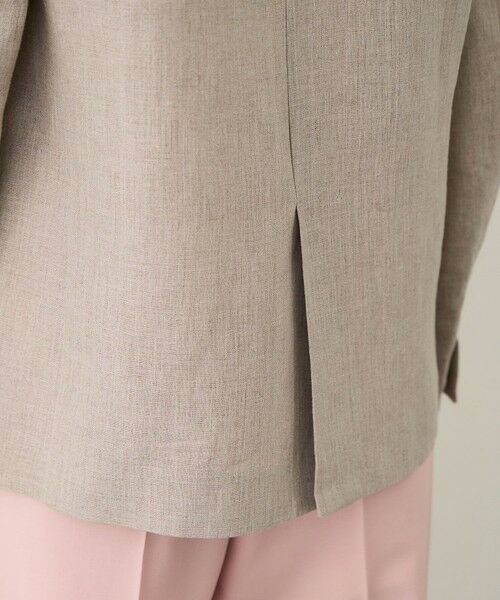 ROPE' / ロペ ノーカラージャケット | リネンノーカラージャケット/セットアップ対応 | 詳細22