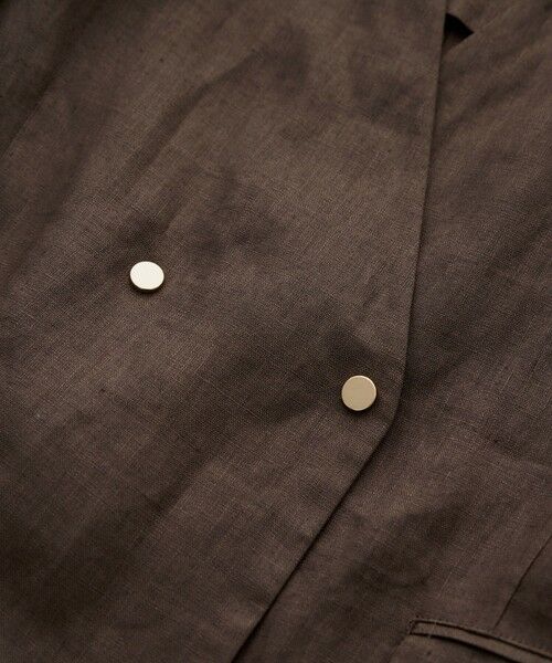 ROPE' / ロペ ノーカラージャケット | リネンノーカラージャケット/セットアップ対応 | 詳細29