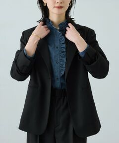 ROPE' / ロペ テーラードジャケット | トリアセツイル シングルテーラードジャケット(デニムライク)/セットアップ対応