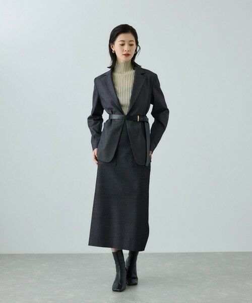 ROPE' / ロペ テーラードジャケット | トリアセツイル シングルテーラードジャケット(デニムライク)/セットアップ対応 | 詳細5