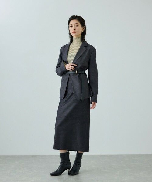 ROPE' / ロペ テーラードジャケット | トリアセツイル シングルテーラードジャケット(デニムライク)/セットアップ対応 | 詳細6