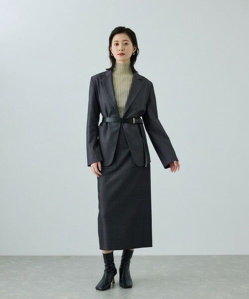 ROPE' / ロペ テーラードジャケット | トリアセツイル シングルテーラードジャケット(デニムライク)/セットアップ対応 | 詳細7