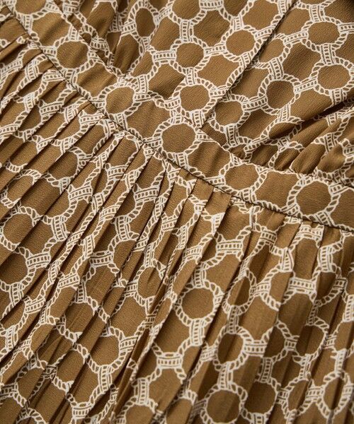 ROPE' / ロペ ミニ丈・ひざ丈ワンピース | ship's rope' オリジナルプリントプリーツタイワンピース | 詳細16