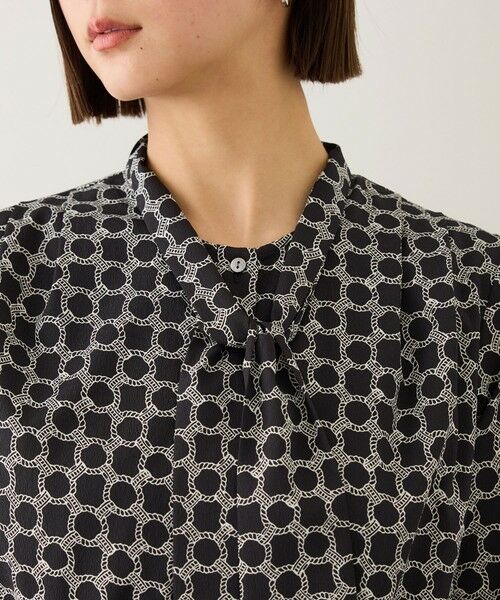 ROPE' / ロペ ミニ丈・ひざ丈ワンピース | ship's rope' オリジナルプリントプリーツタイワンピース | 詳細19