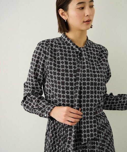 ROPE' / ロペ ミニ丈・ひざ丈ワンピース | ship's rope' オリジナルプリントプリーツタイワンピース | 詳細2