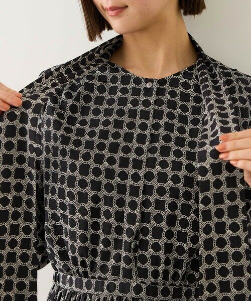 ROPE' / ロペ ミニ丈・ひざ丈ワンピース | ship's rope' オリジナルプリントプリーツタイワンピース | 詳細20