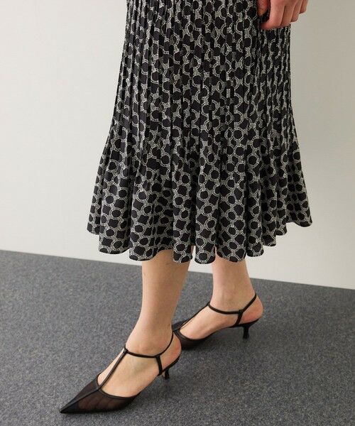 ROPE' / ロペ ミニ丈・ひざ丈ワンピース | ship's rope' オリジナルプリントプリーツタイワンピース | 詳細22