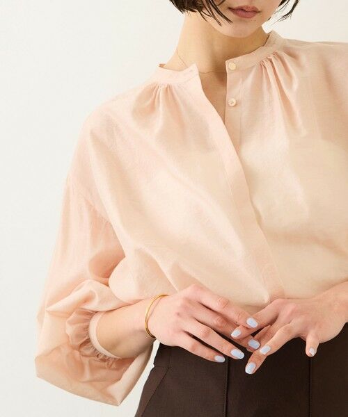 ROPE' / ロペ シャツ・ブラウス | キュプラシルクボリュームスリーブブラウス/イージーケア | 詳細13