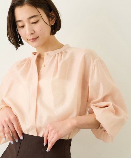 ROPE' / ロペ シャツ・ブラウス | キュプラシルクボリュームスリーブブラウス/イージーケア | 詳細14