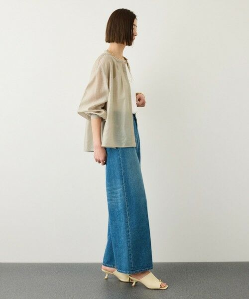 ROPE' / ロペ シャツ・ブラウス | キュプラシルクボリュームスリーブブラウス/イージーケア | 詳細4