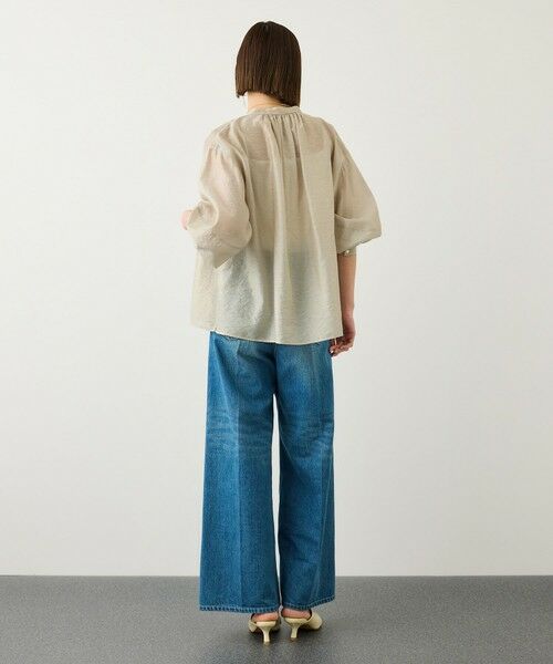 ROPE' / ロペ シャツ・ブラウス | キュプラシルクボリュームスリーブブラウス/イージーケア | 詳細5