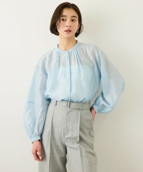 ROPE' / ロペ シャツ・ブラウス | キュプラシルクボリュームスリーブブラウス/イージーケア | 詳細6