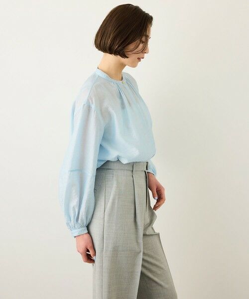 ROPE' / ロペ シャツ・ブラウス | キュプラシルクボリュームスリーブブラウス/イージーケア | 詳細8