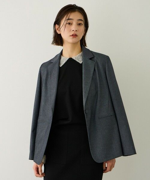 ROPE' / ロペ ニット・セーター | ビジューレース襟ニットプルオーバー/イージーケア | 詳細11