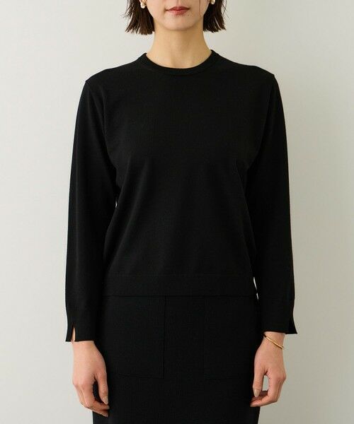 ROPE' / ロペ ニット・セーター | ビジューレース襟ニットプルオーバー/イージーケア | 詳細18