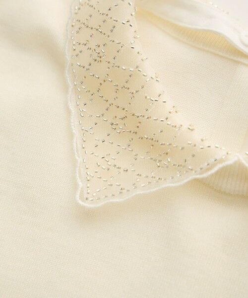 ROPE' / ロペ ニット・セーター | ビジューレース襟ニットプルオーバー/イージーケア | 詳細26