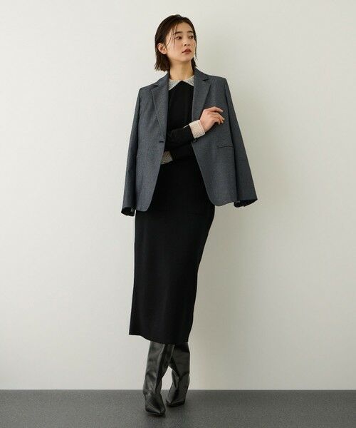 ROPE' / ロペ ニット・セーター | ビジューレース襟ニットプルオーバー/イージーケア | 詳細4